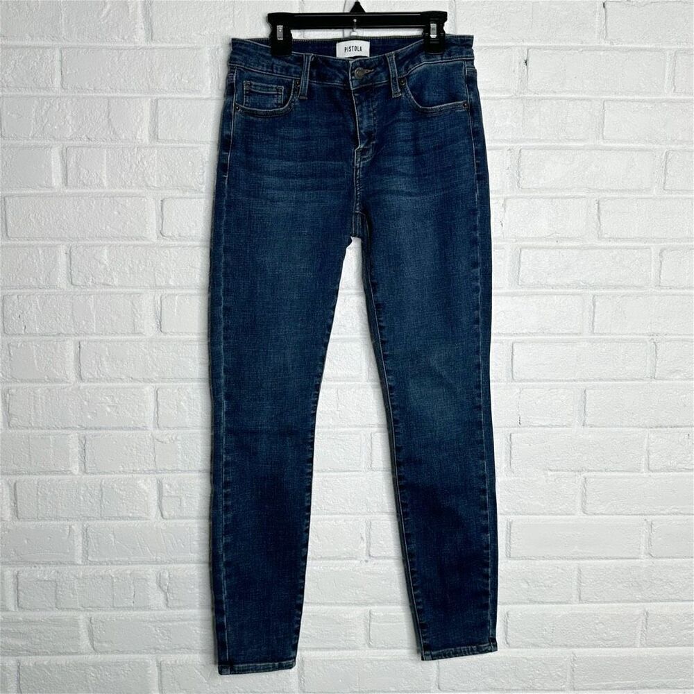 Pistola High Rise Stretch Skinny Jeans Dark Wash size 26